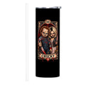 Black 20oz Chucky Stainless Steel Tumbler with Straw