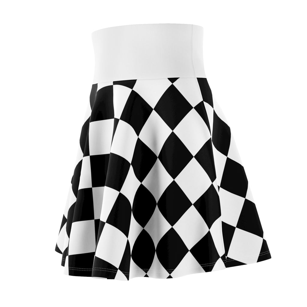 Checkered Skater Skirt