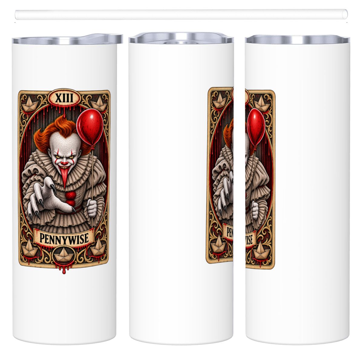 20oz Pennywise Stainless Steel Tumbler with Straw