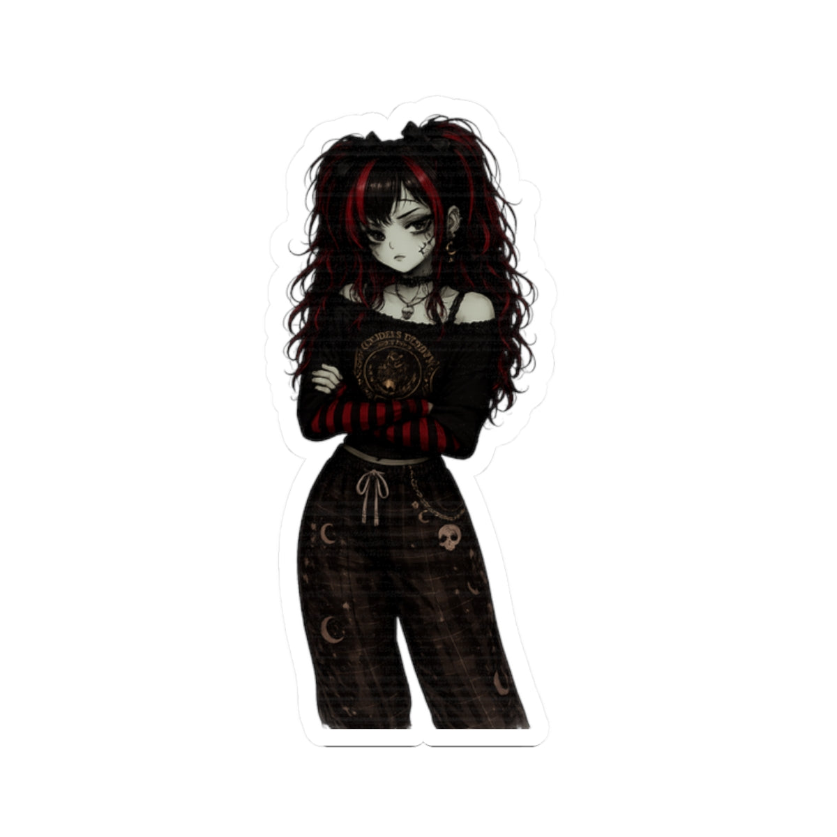 Grumpy Ghoulie Sticker
