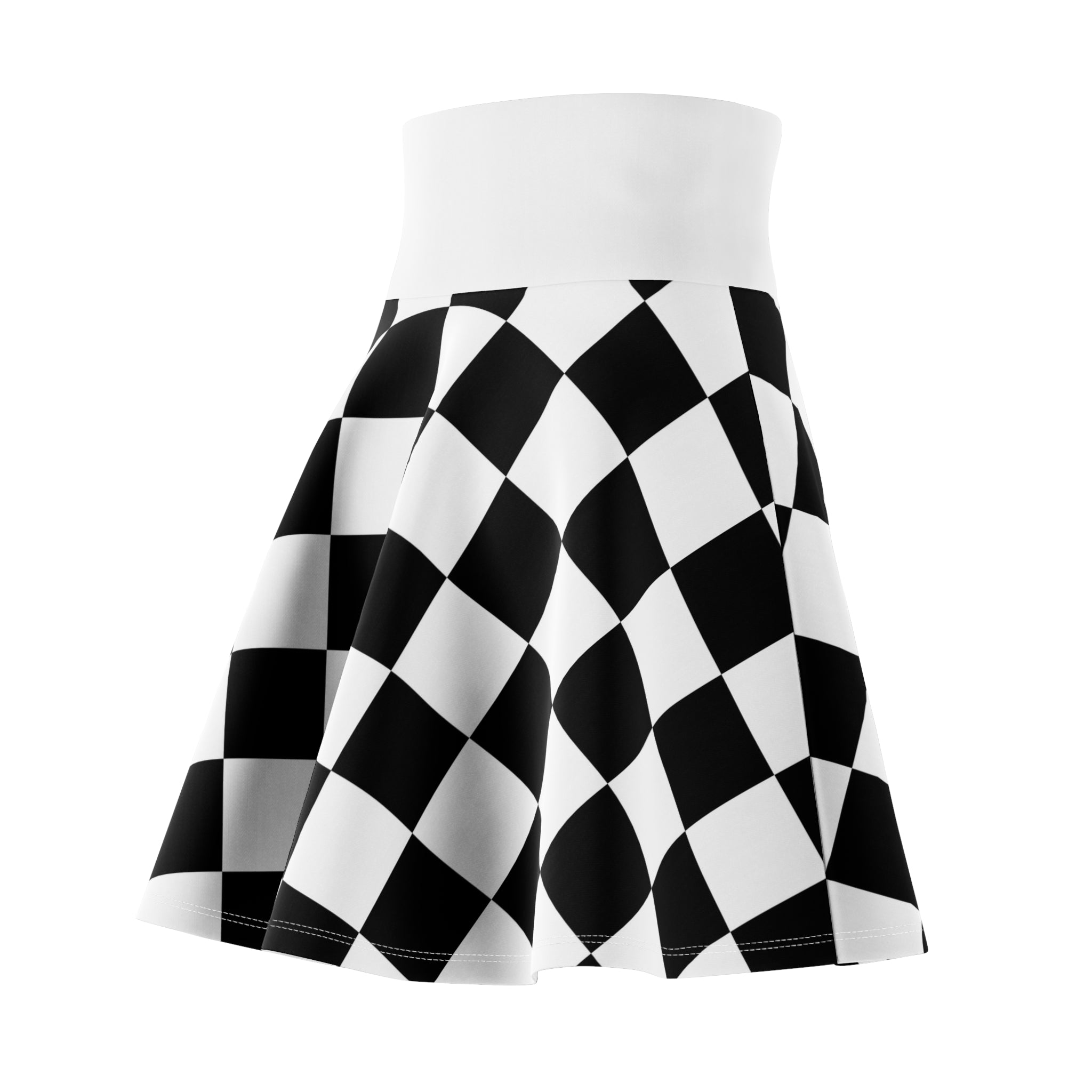 Checkered Skater Skirt