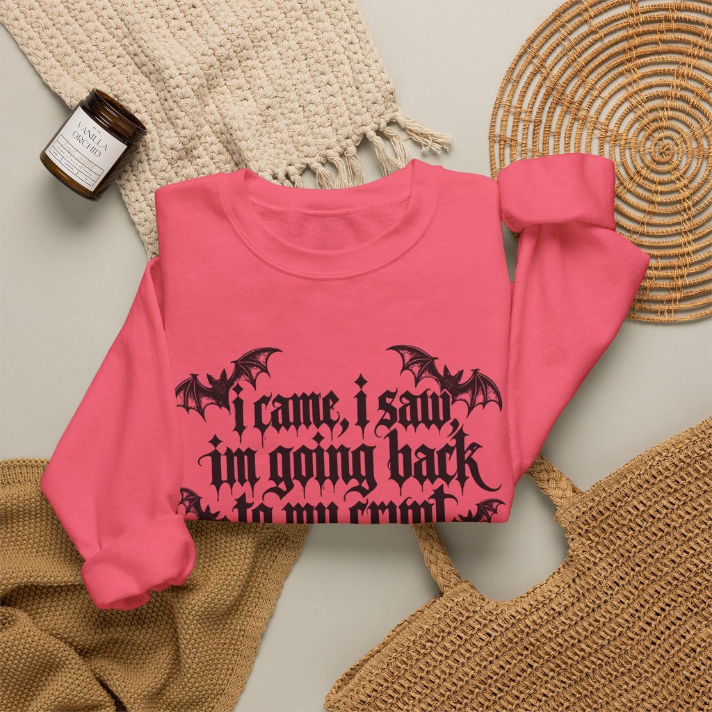 I Came, I Saw, I'm Going Back to My Crypt Sweatshirt