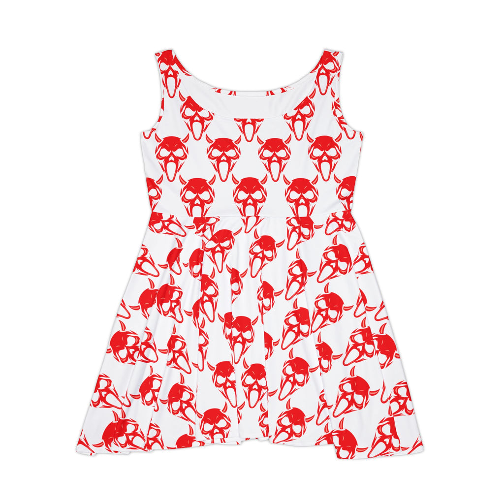 Red skull Skater Dress