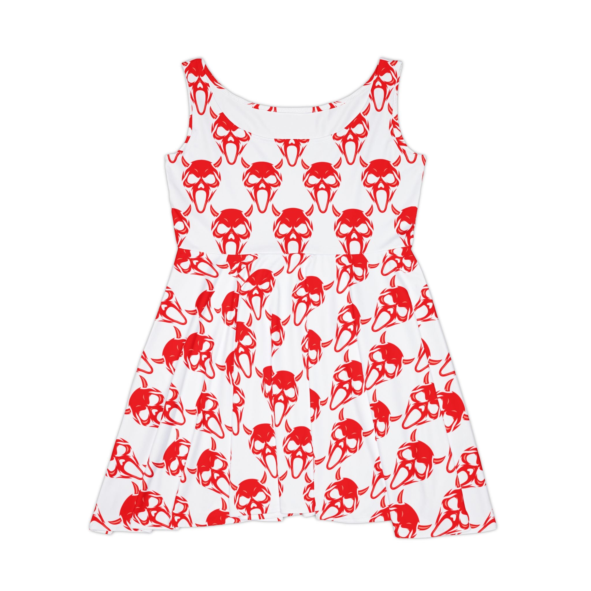 Red skull Skater Dress