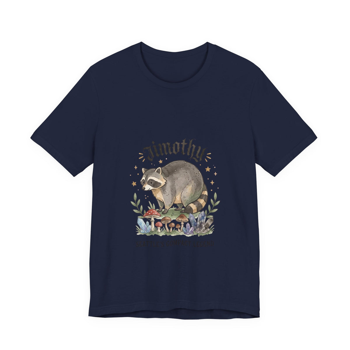 Compact Raccoon Illustration Tee | Seattle mascot, quirky wildlife