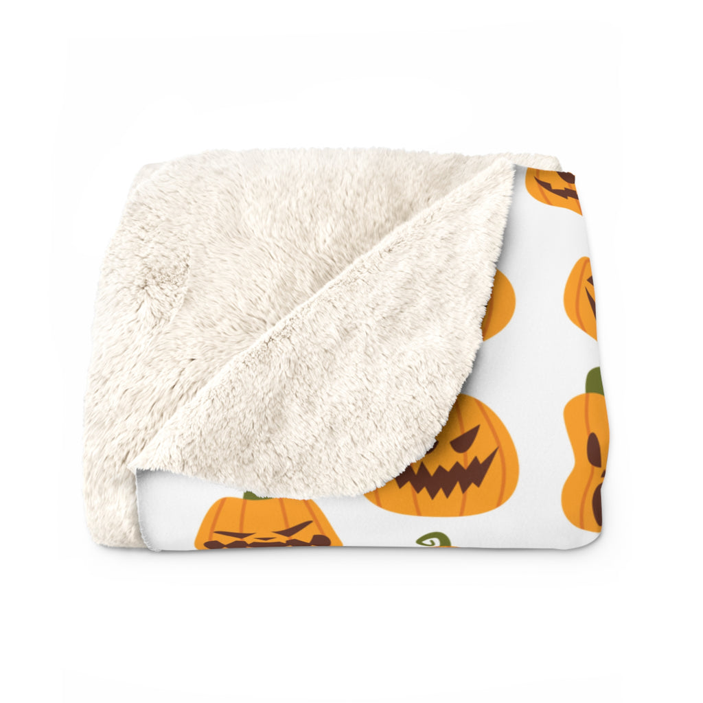 Pumpkin Sherpa Blanket