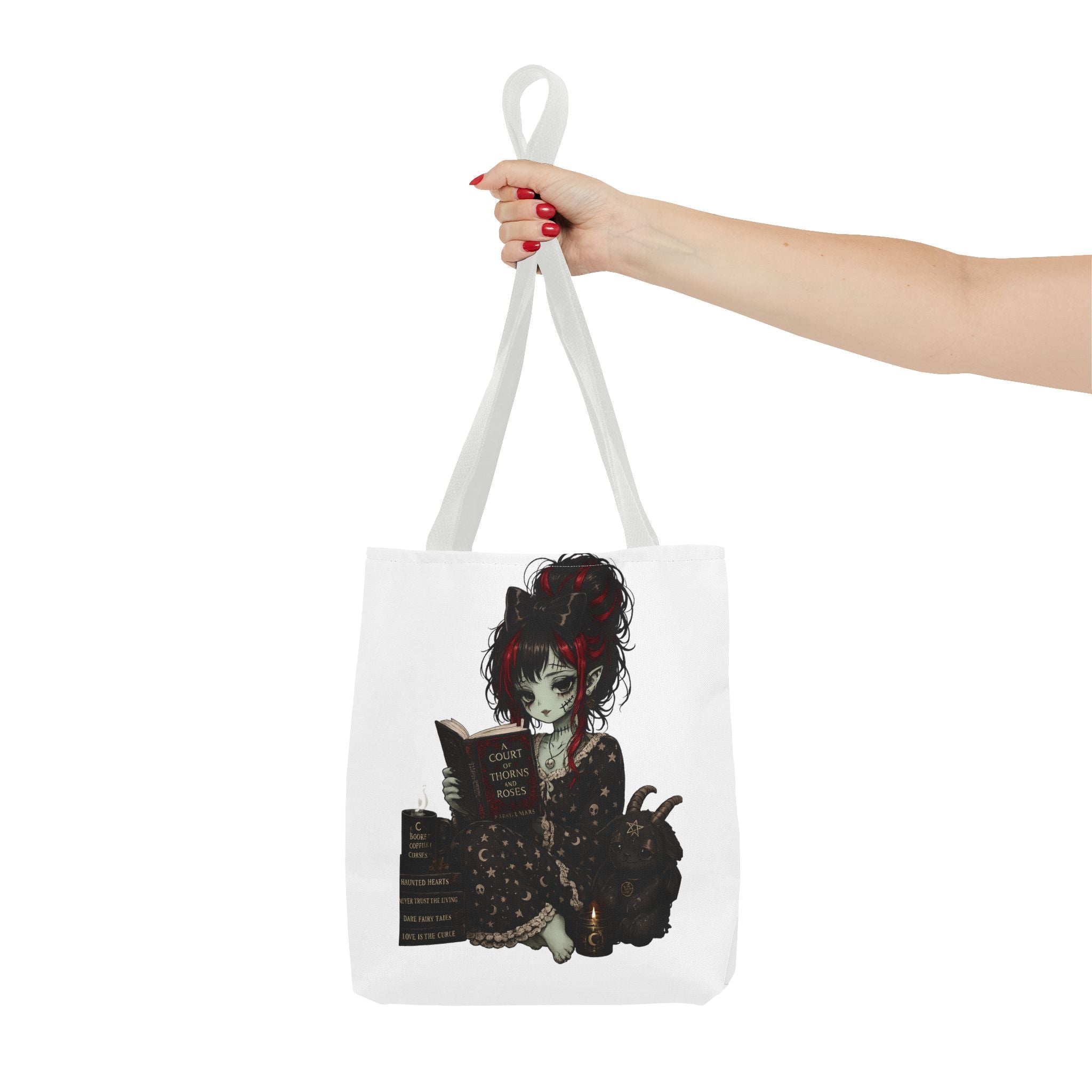 Ghoulie Girl Reading Tote Bag