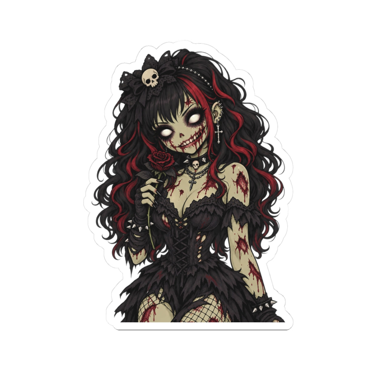 Grumpy Ghoulie Sticker