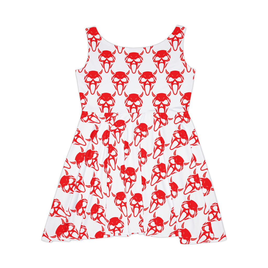 Red skull Skater Dress