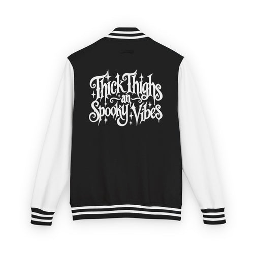 "Thick Thighs Spooky Vibes" Gothic Rock Varsity
