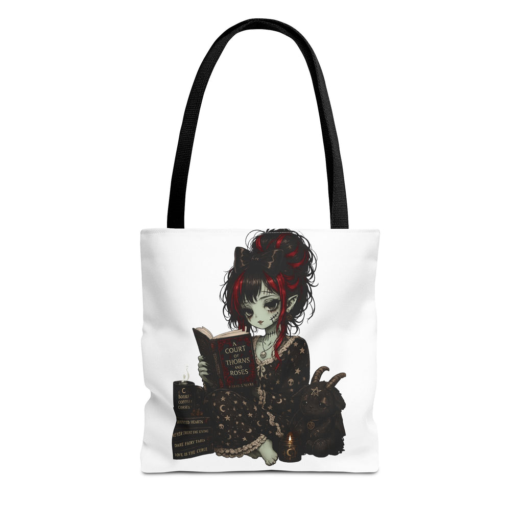 Ghoulie Girl Reading Tote Bag