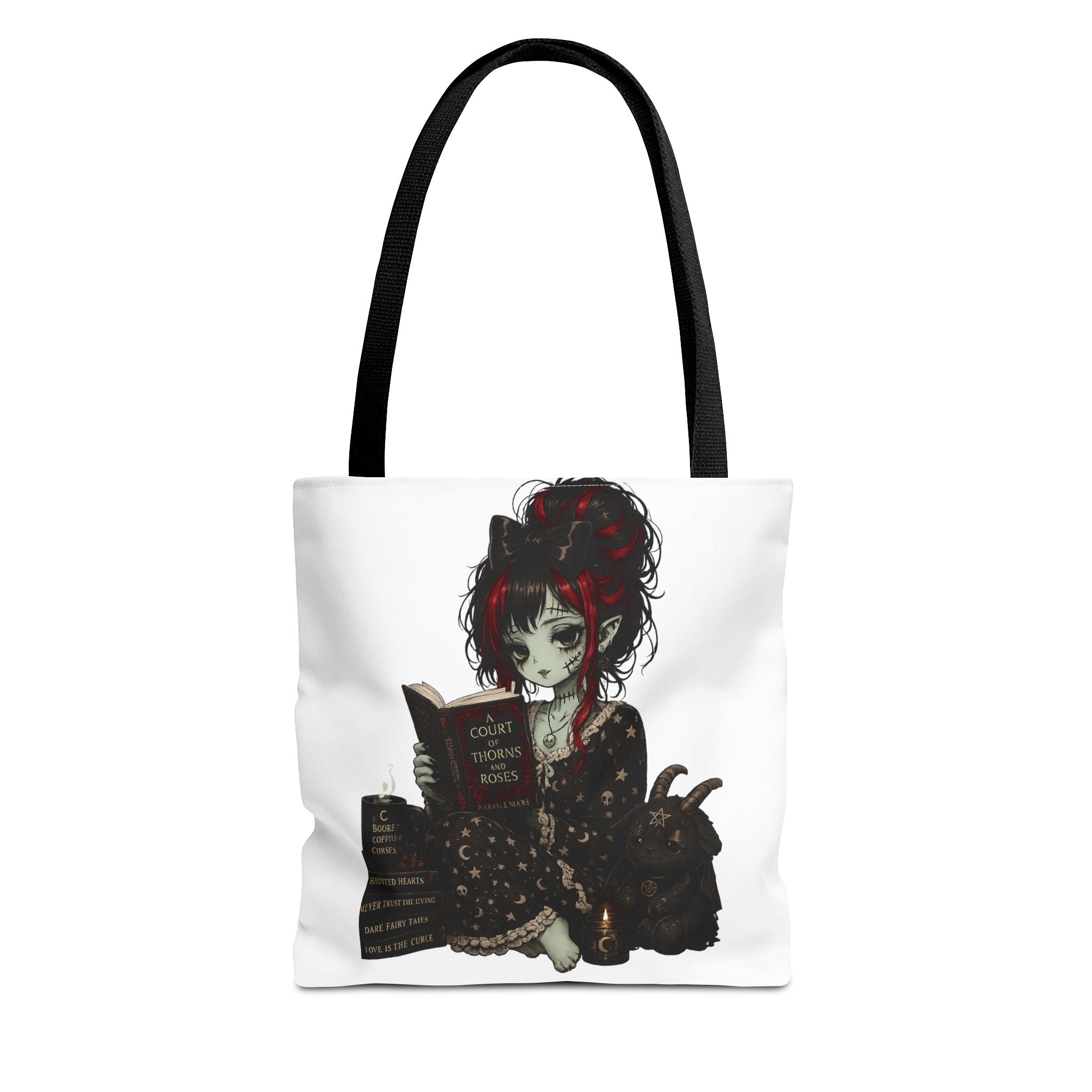 Ghoulie Girl Reading Tote Bag