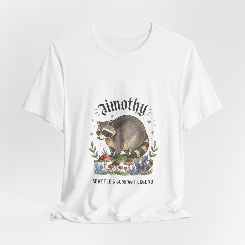 Compact Raccoon Illustration Tee | Seattle mascot, quirky wildlife