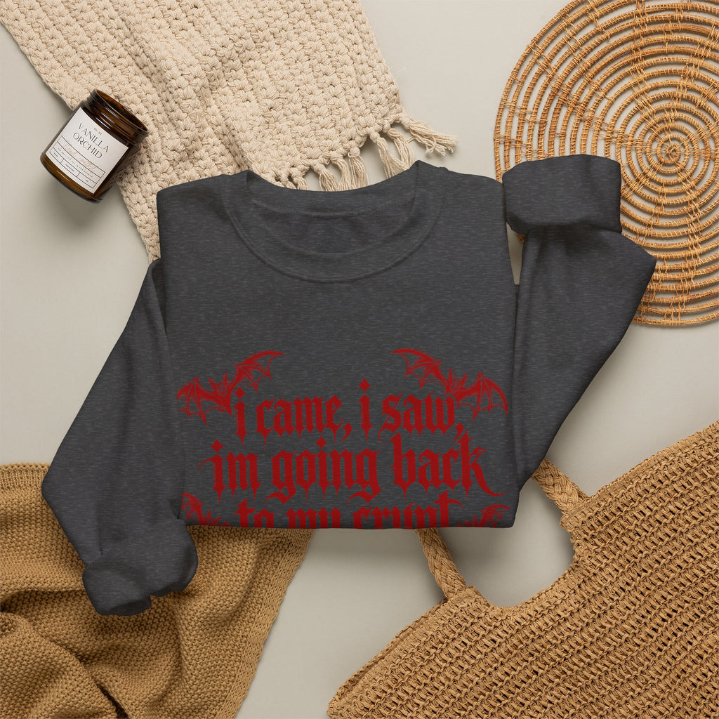 I Came, I Saw, I'm Going Back to My Crypt Sweatshirt