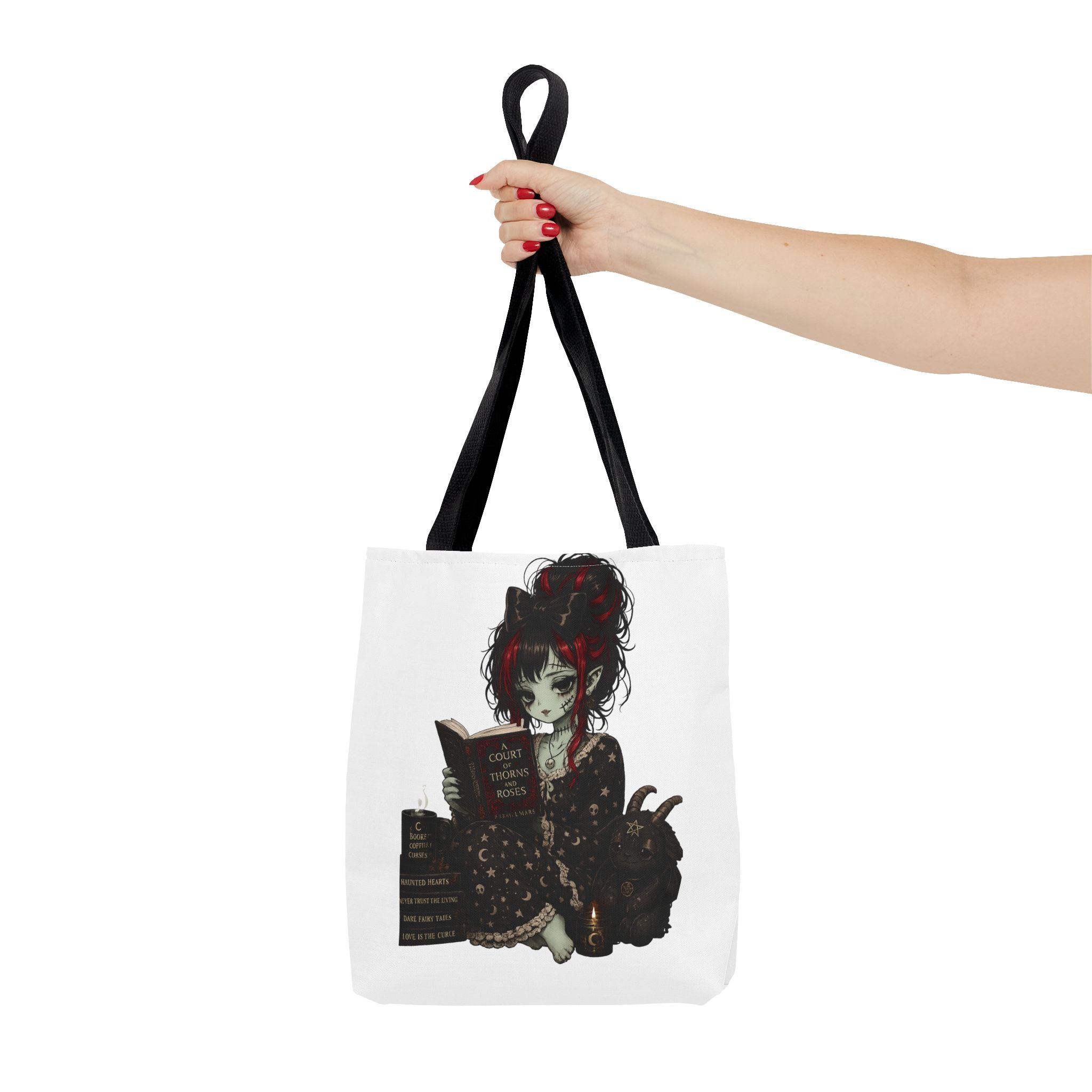Ghoulie Girl Reading Tote Bag