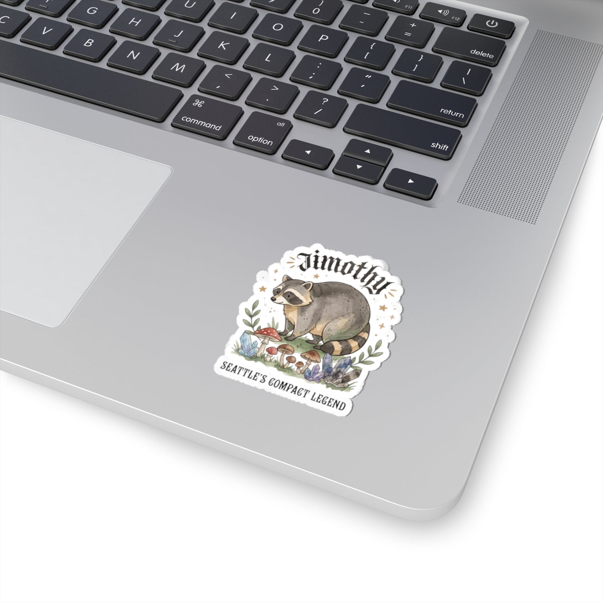 Compact Raccoon Sticker | Seattle Wildlife, Wholesome Meme Vinyl Kiss-Cut