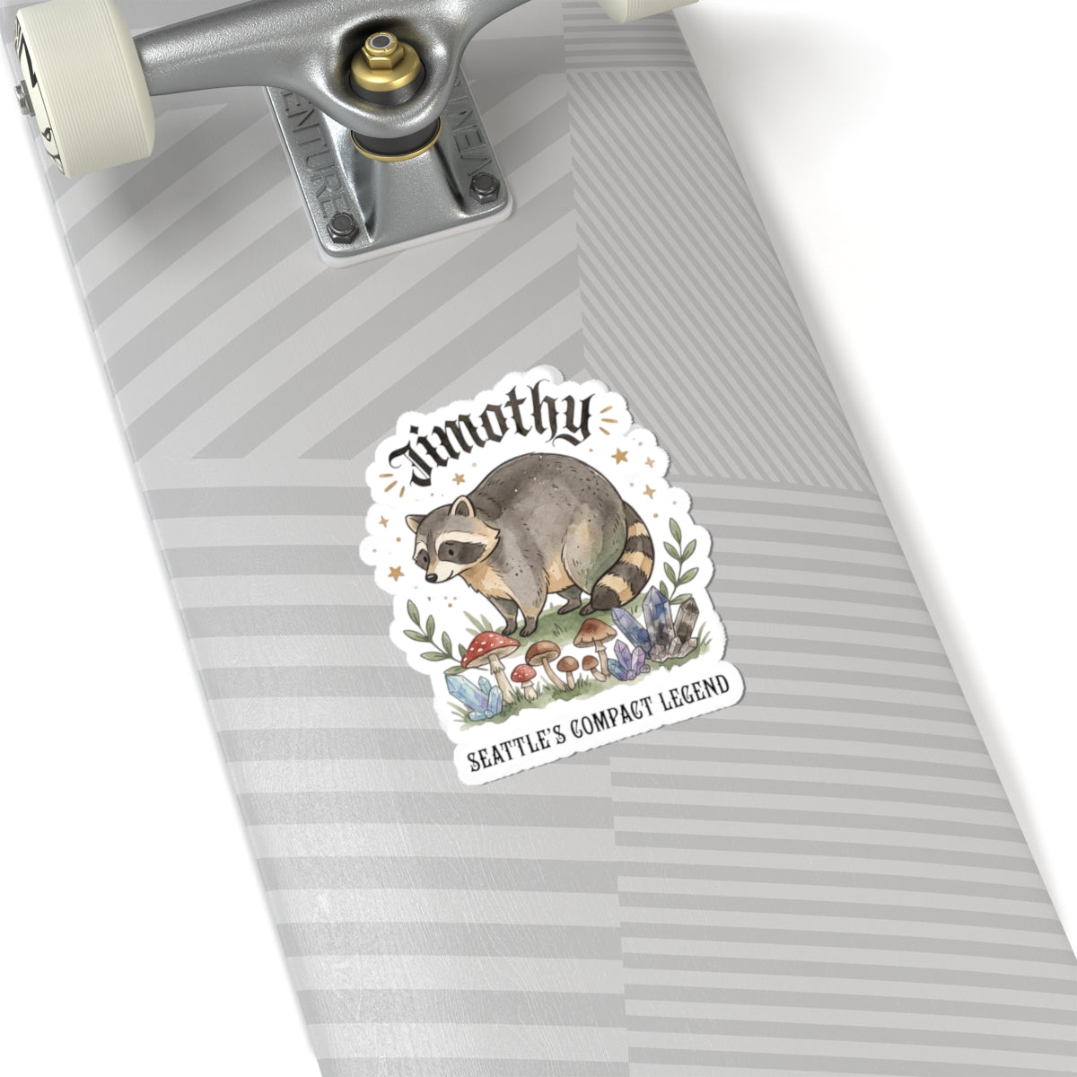 Compact Raccoon Sticker | Seattle Wildlife, Wholesome Meme Vinyl Kiss-Cut