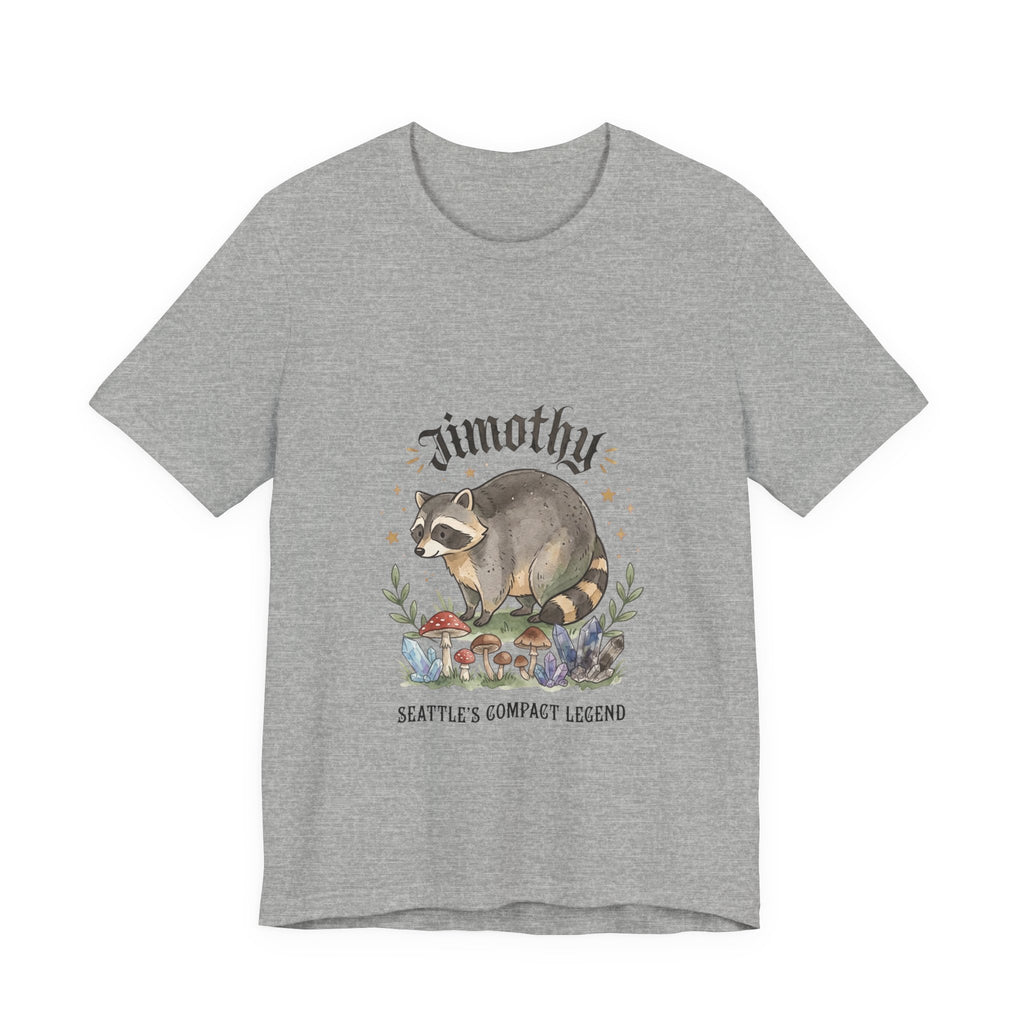 Compact Raccoon Illustration Tee | Seattle mascot, quirky wildlife