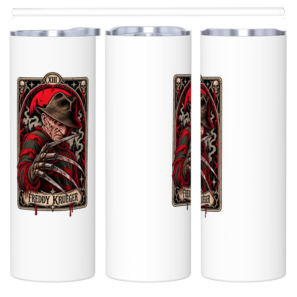 20oz Freddy Stainless Steel Tumbler with Straw