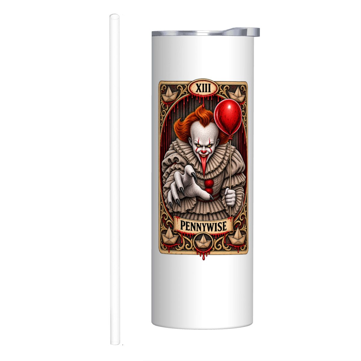 20oz Pennywise Stainless Steel Tumbler with Straw